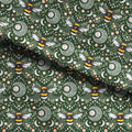 Lunar Love Bee Green Fabric
