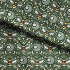 Lunar Love Bee Green Fabric