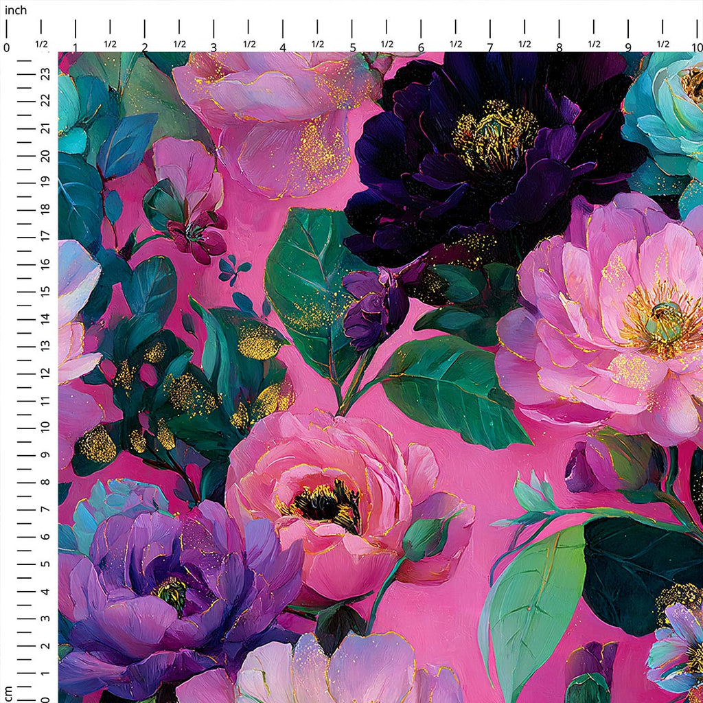 Lush Peonies Fabric