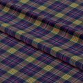 Navy Yellow Plaid Fabric 1438