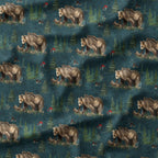 Mama Bear Green Fabric