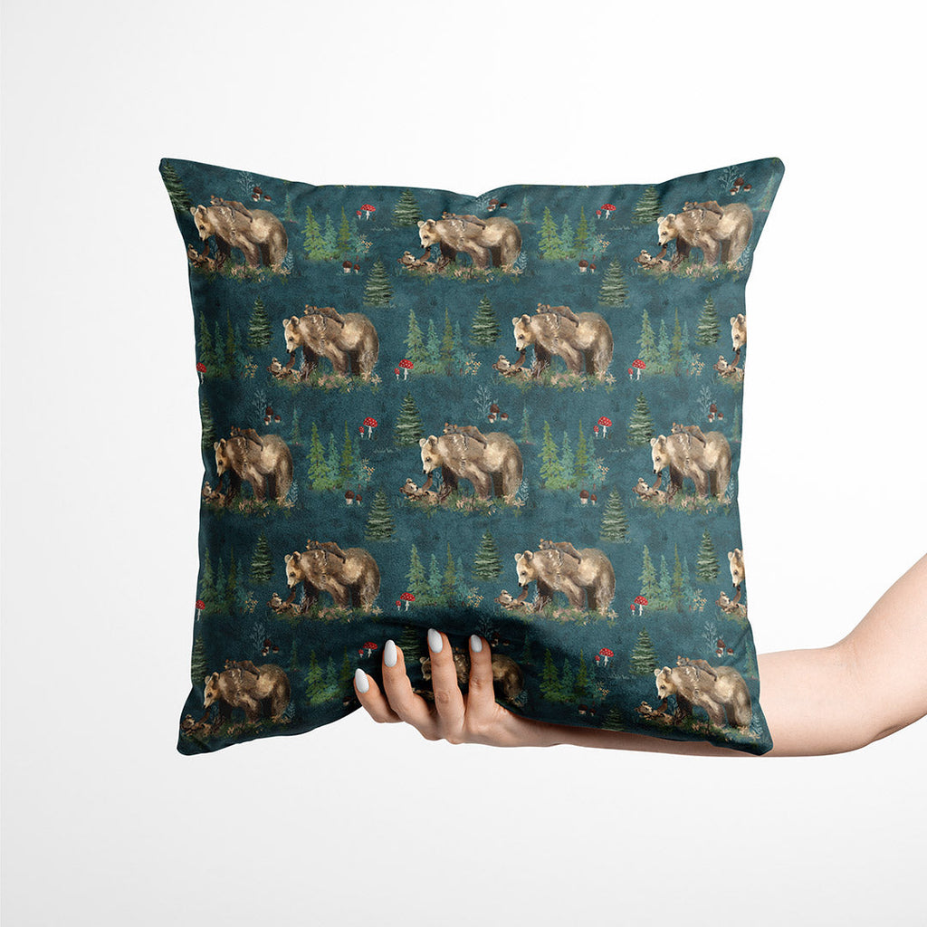 Mama Bear Green Fabric