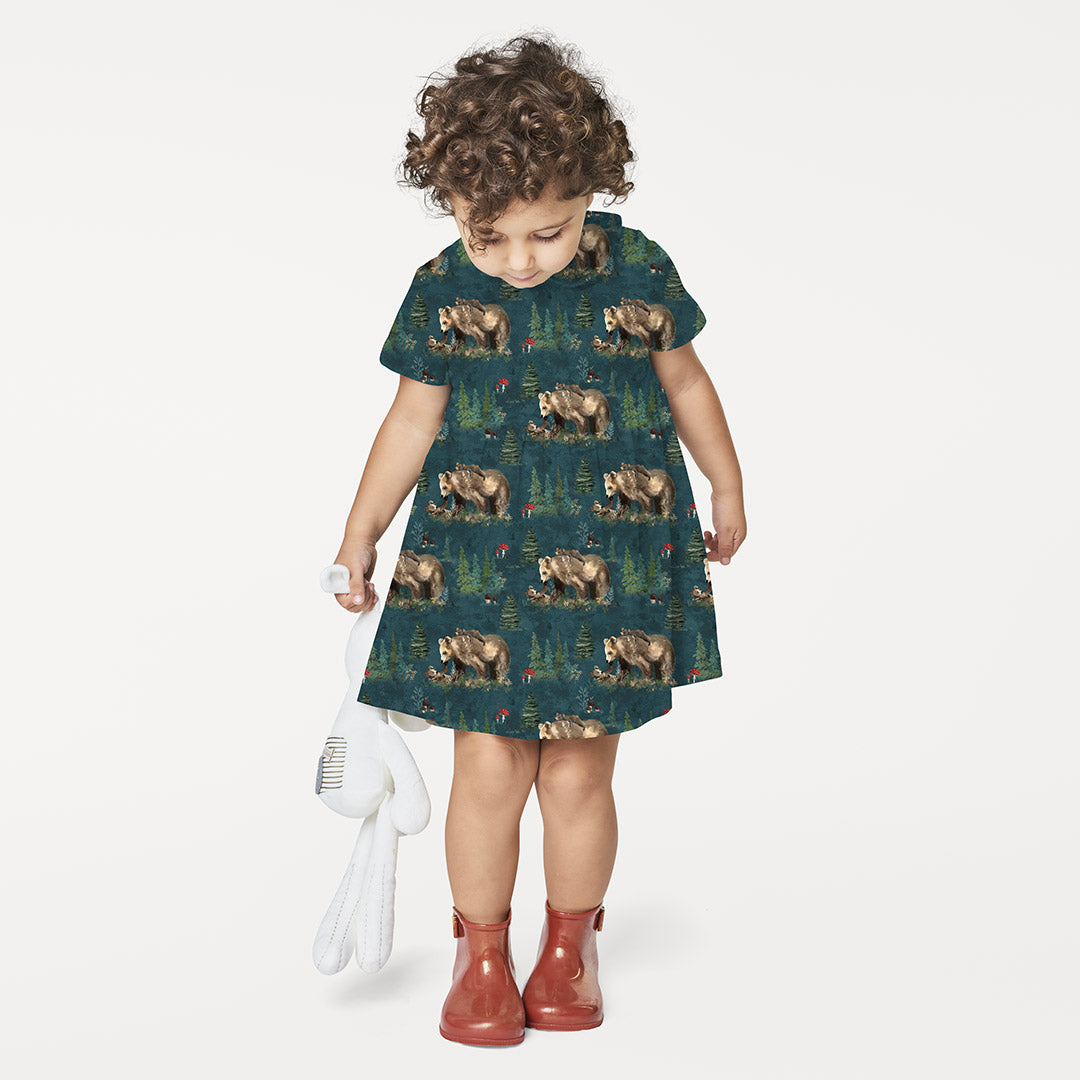 Mama Bear Green Fabric