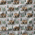 Mama Bear Grey Fabric