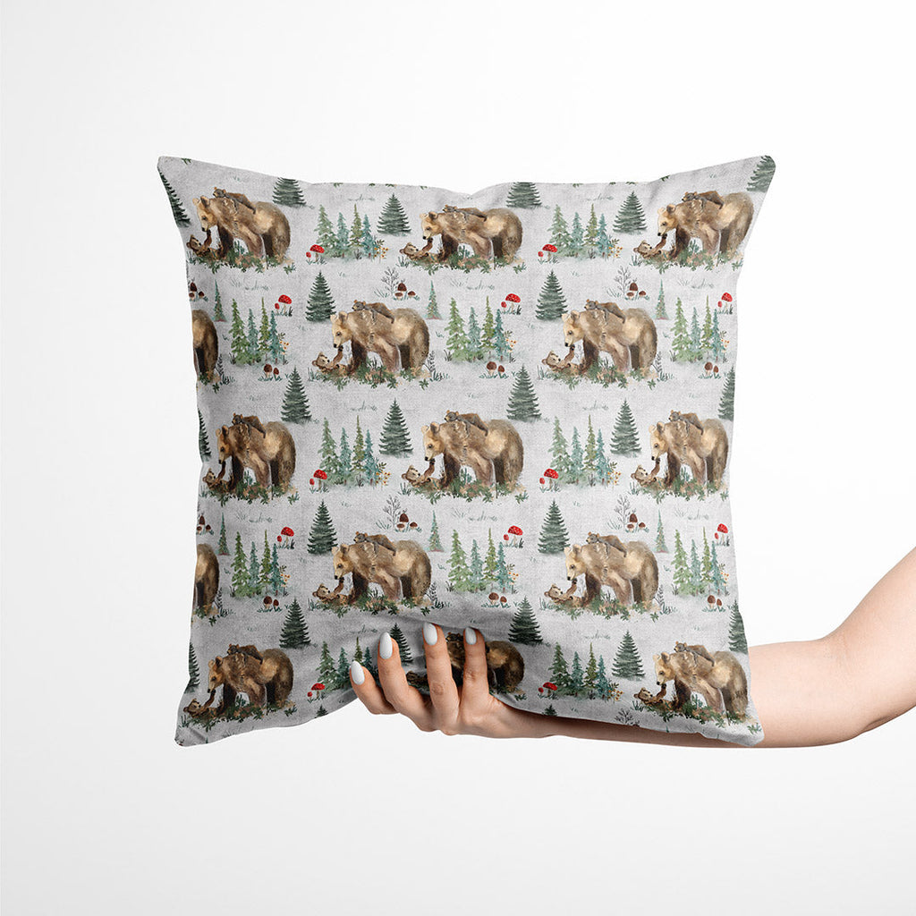 Mama Bear Grey Fabric