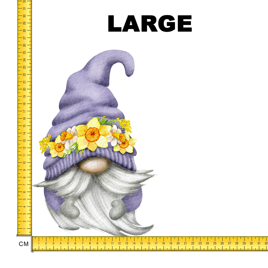 Mr Daffodil Gnome Iron on Fabric Heat Transfer DTF-111