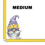 Mr Daffodil Gnome Iron on Fabric Heat Transfer DTF-111
