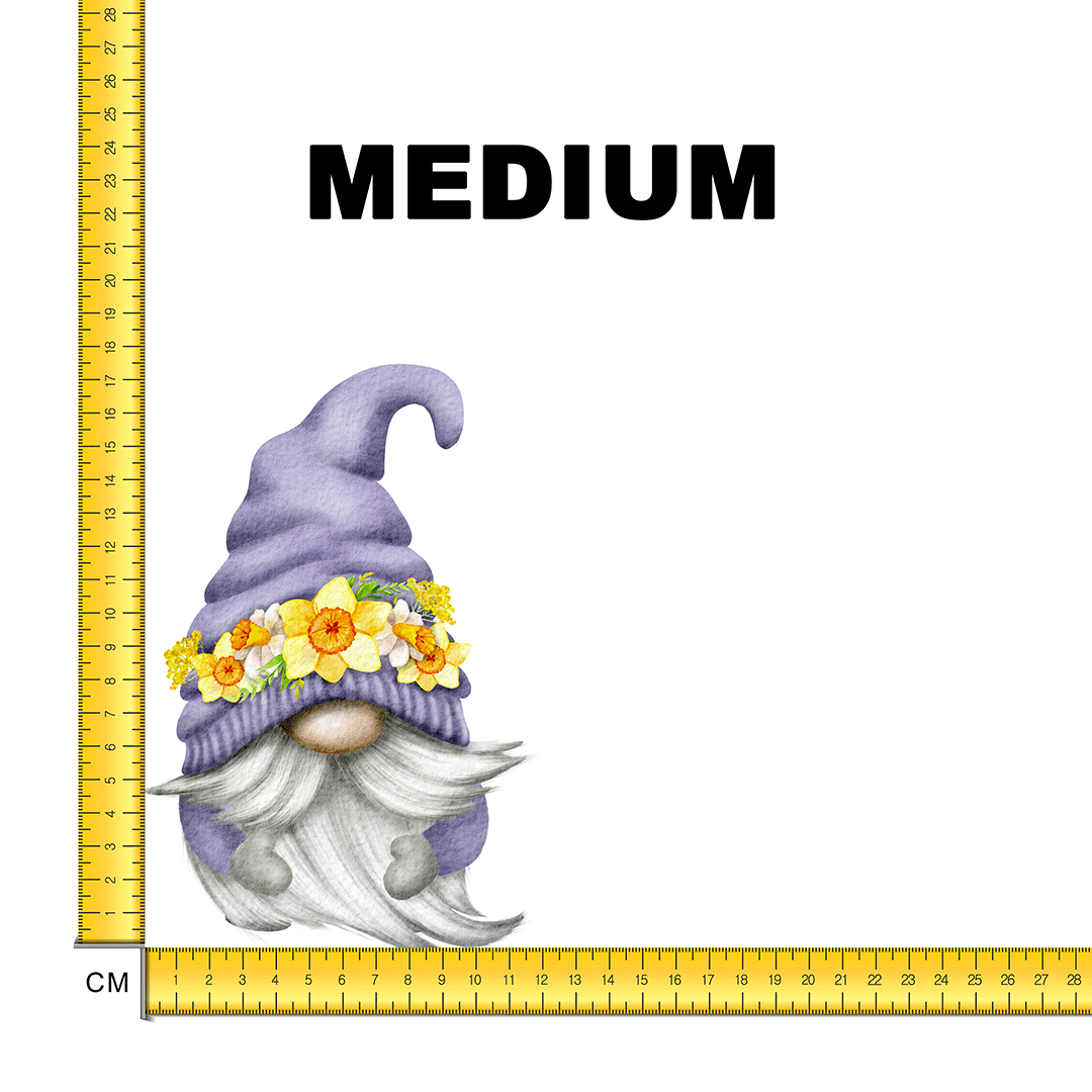 Mr Daffodil Gnome Iron on Fabric Heat Transfer DTF-111