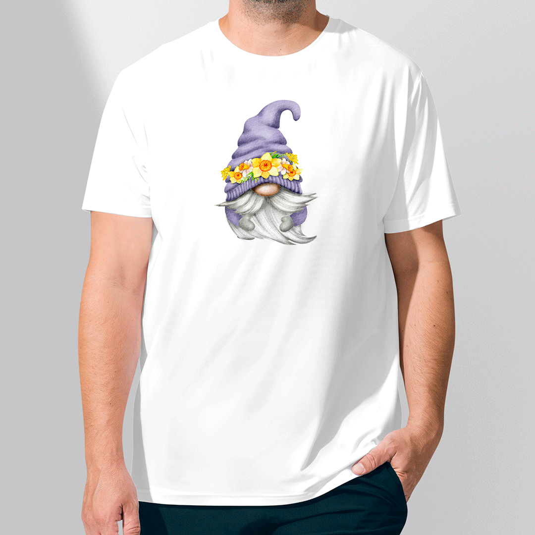 Mr Daffodil Gnome Iron on Fabric Heat Transfer DTF-111
