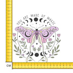 Made of Magic Moth Iron on Fabric Heat Transfer DTF-239