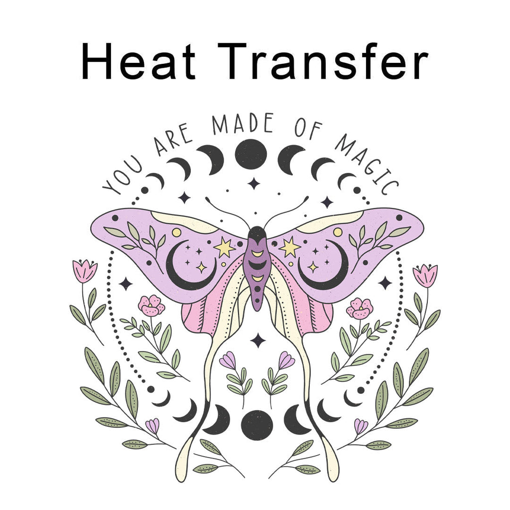 Made of Magic Moth Iron on Fabric Heat Transfer DTF-239
