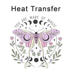 Made of Magic Moth Iron on Fabric Heat Transfer DTF-239