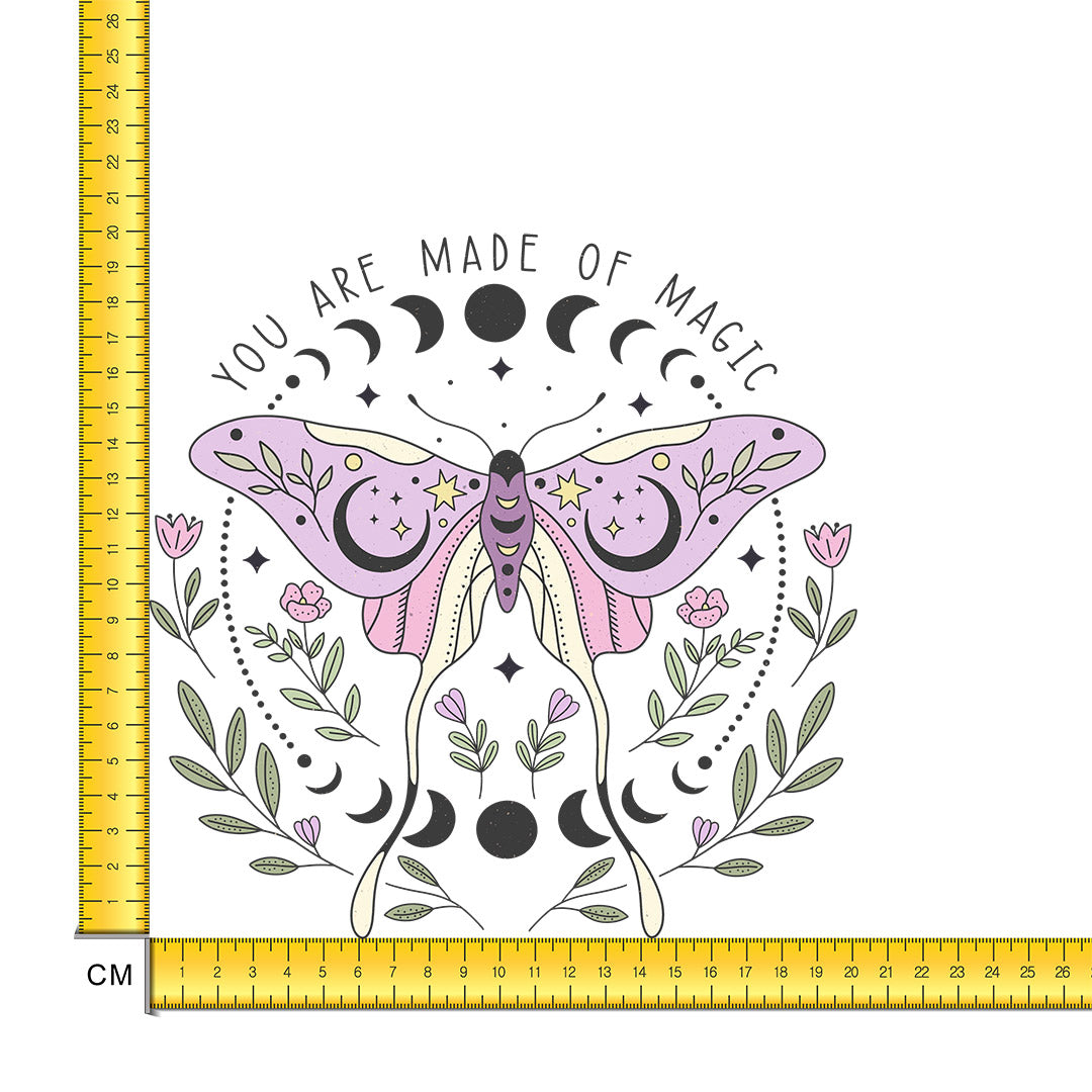 Made of Magic Moth Iron on Fabric Heat Transfer DTF-239
