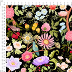 Magic Tree Black Fabric