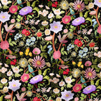 Magic Tree Black Fabric