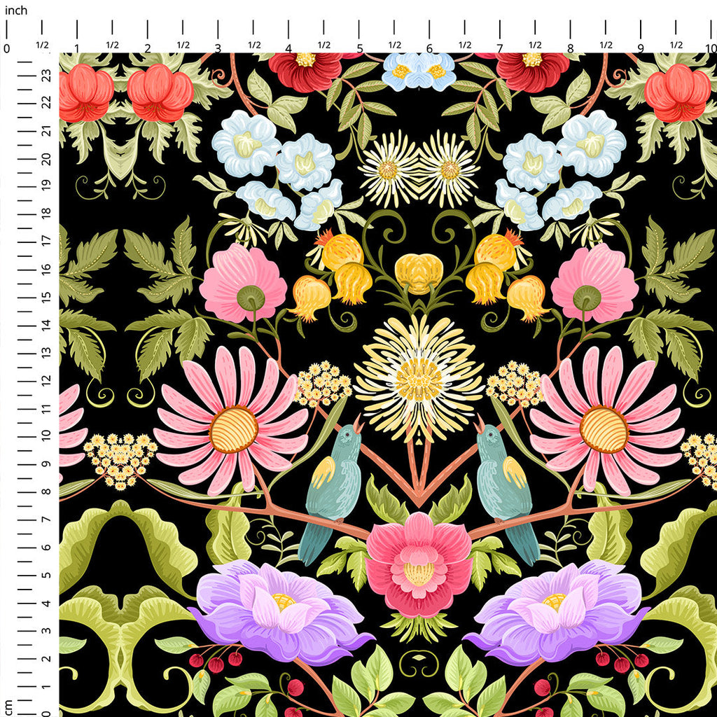 Magic Tree Symphony Black Fabric