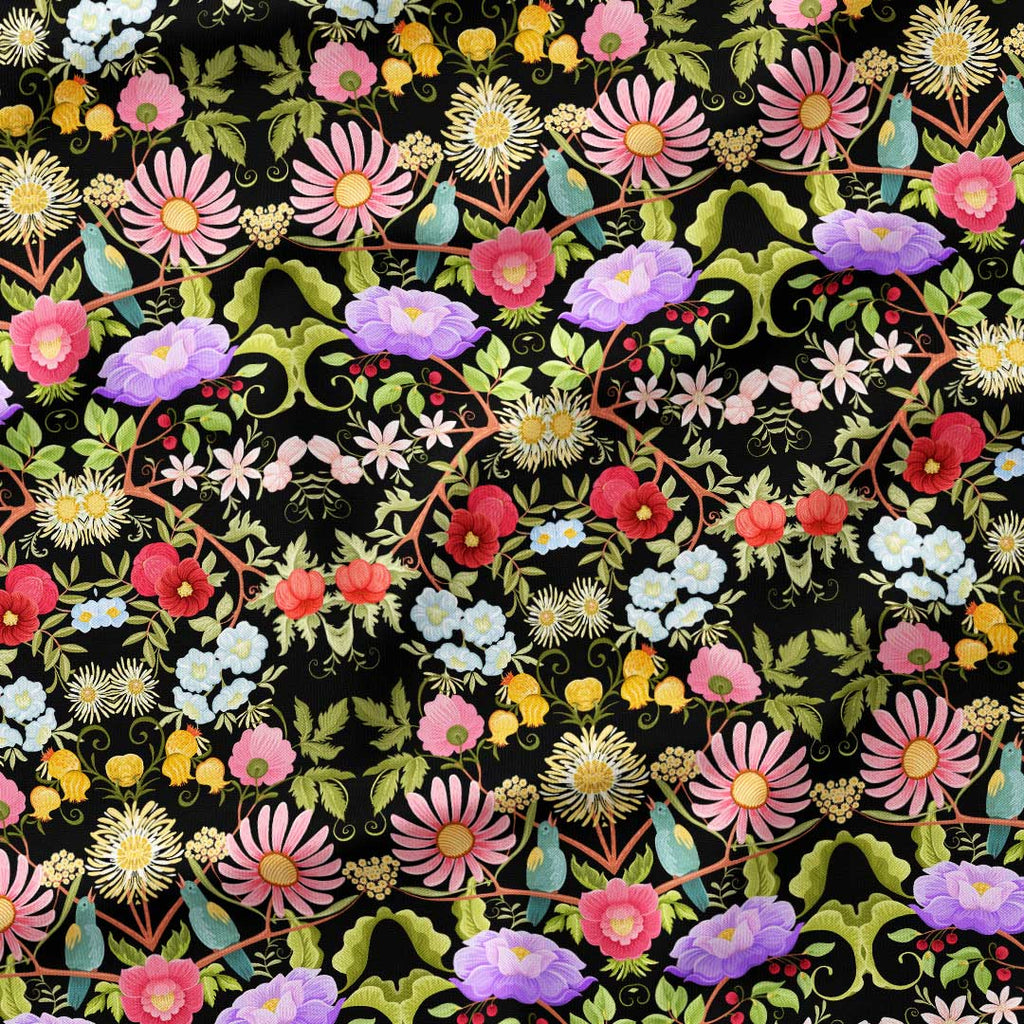 Magic Tree Symphony Black Fabric