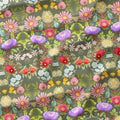 Magic Tree Symphony Green Fabric
