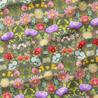 Magic Tree Symphony Green Fabric