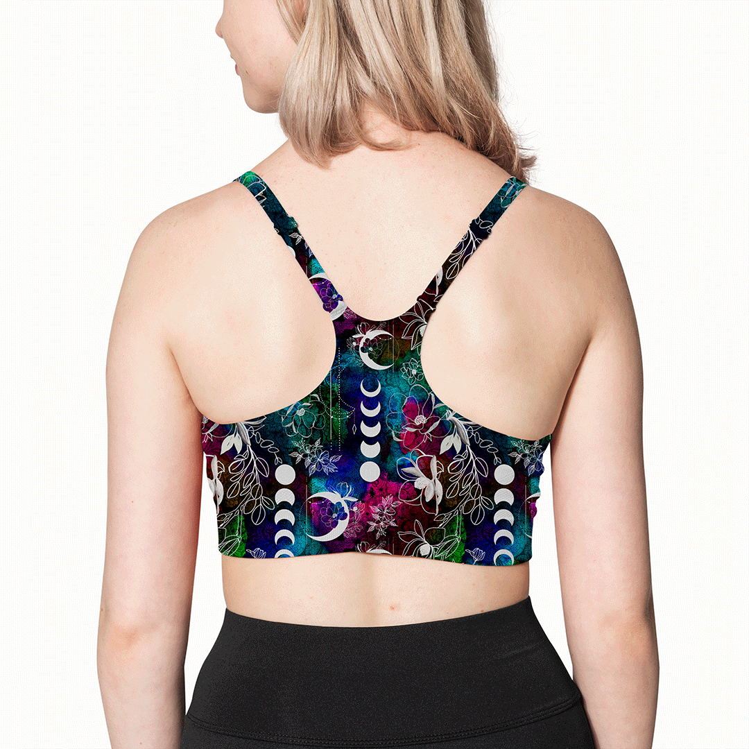 Celestial Floral Dark Fabric