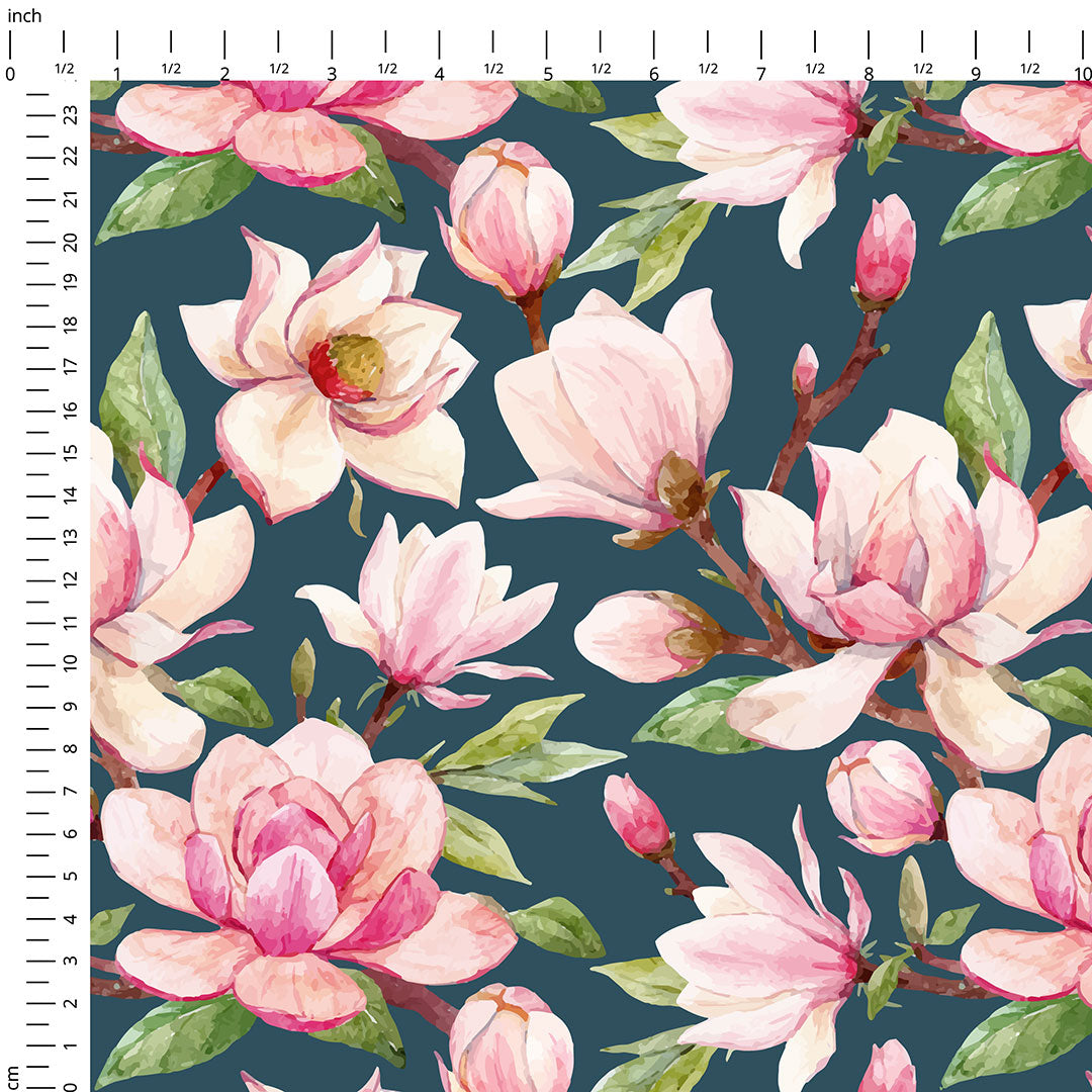 Magnolia Teal Fabric