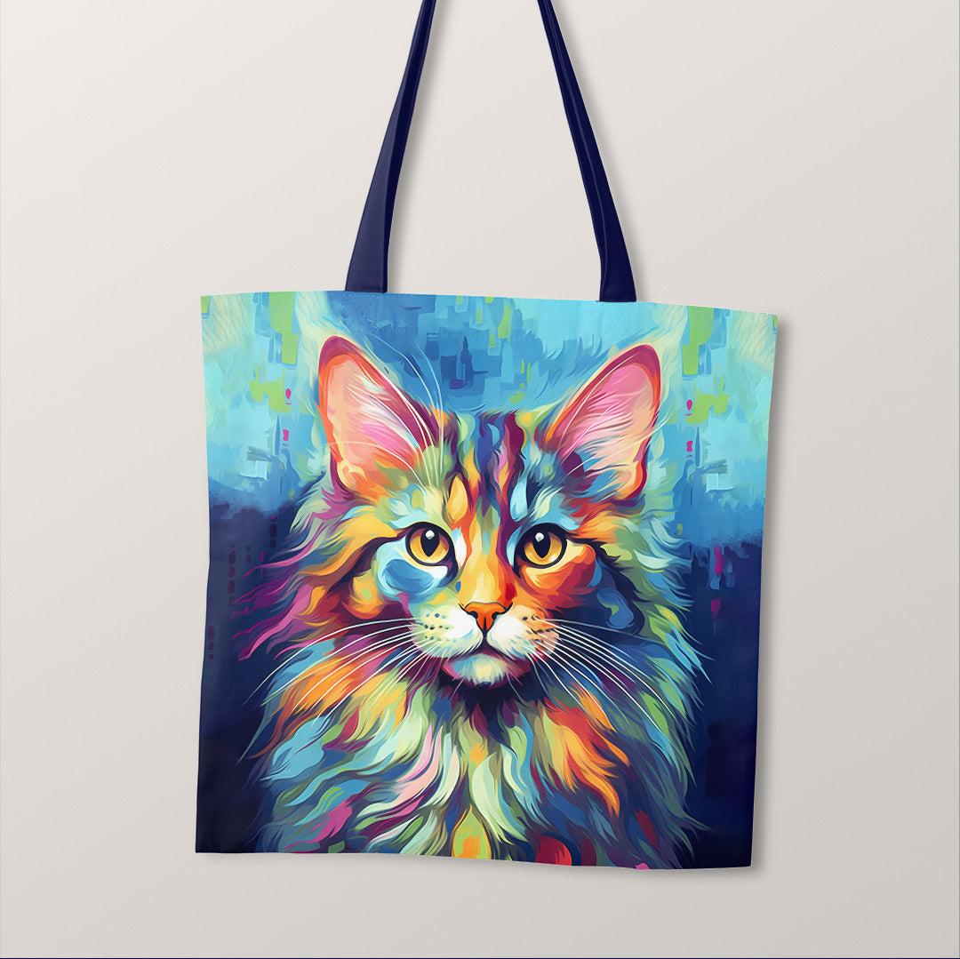 TOTE Maine Cat Fabric Bag Panel