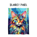 Maine Cat Fabric Blanket Panel BP-19