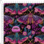 Majestic Moths Fabric