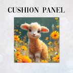 CUSHION Panel Cute Lamb Marigold CP-229