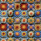 Marissa Crochet Flowers Fabric