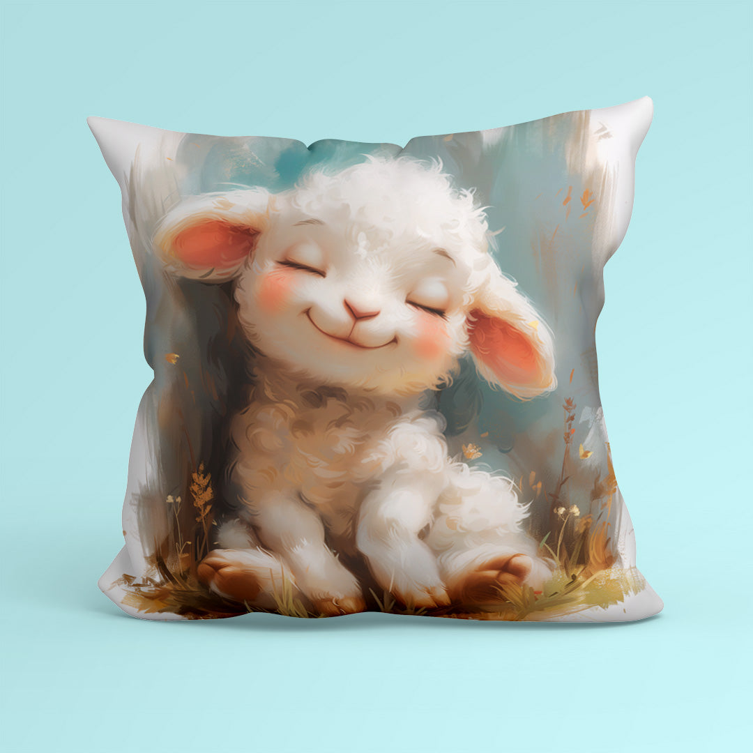 CUSHION Panel Cute Lamb Marshmallow CP-230