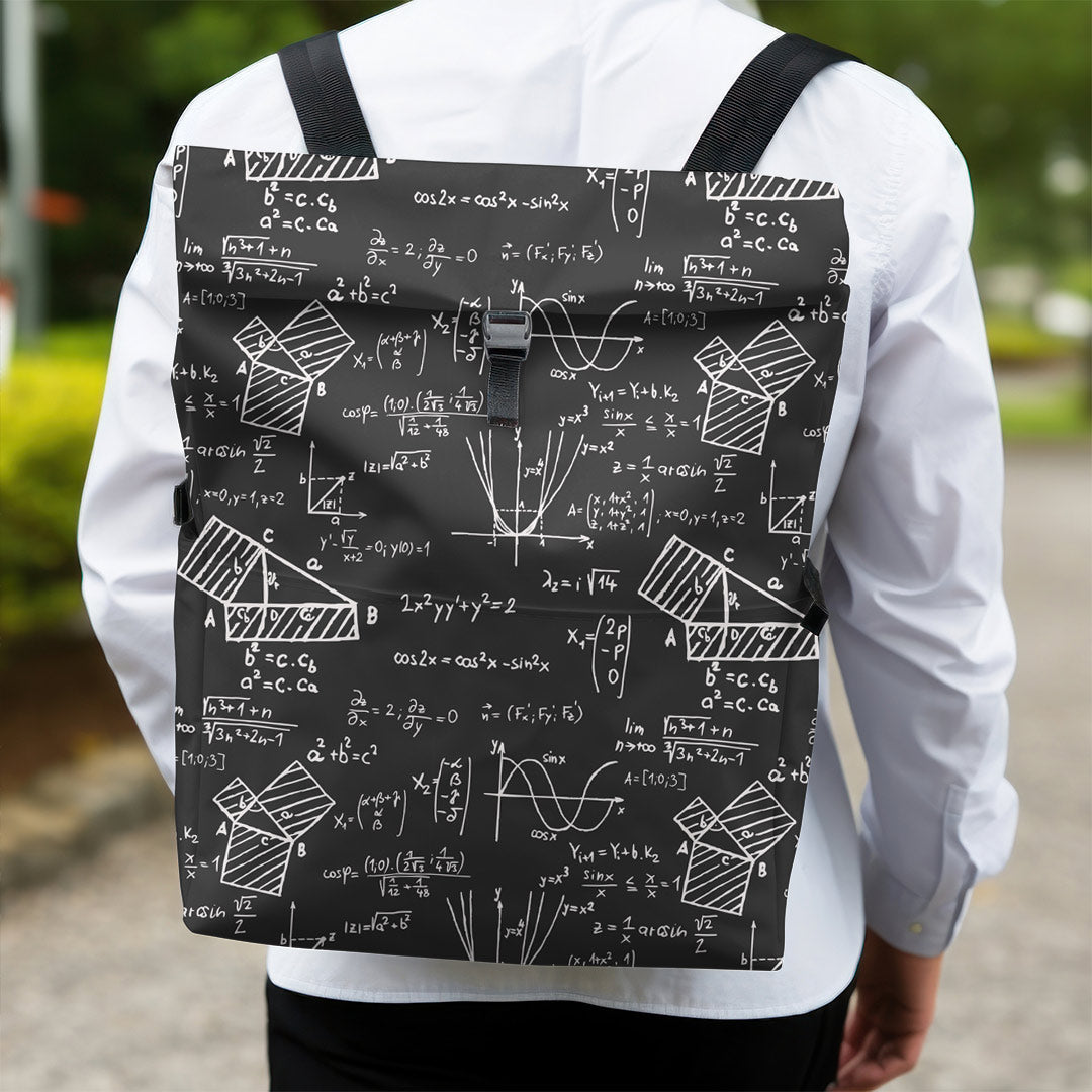 Math Charcoal Fabric
