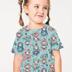 Matryoshka Blue Fabric