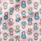 Matryoshka Pink Fabric