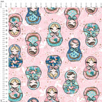 Matryoshka Pink Fabric