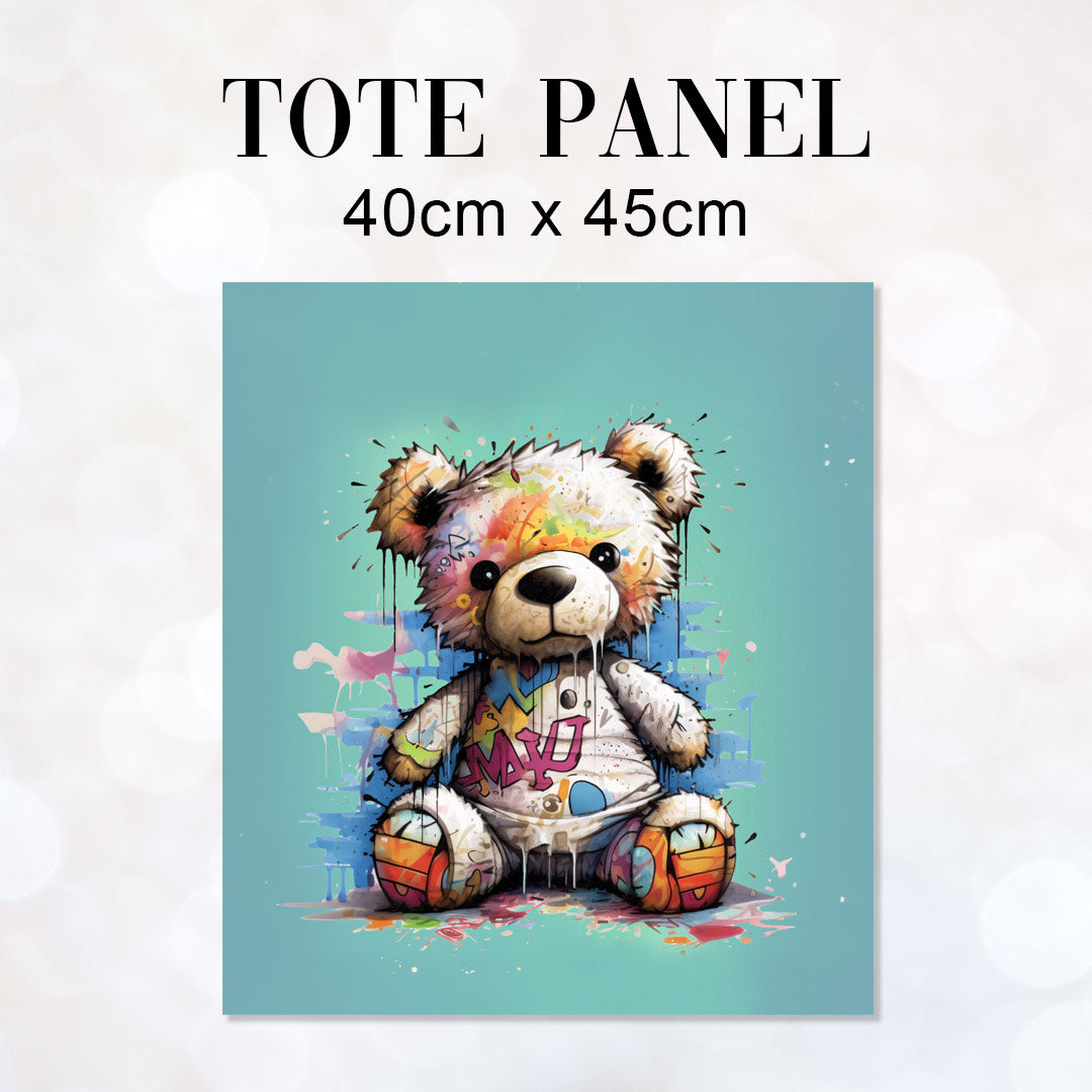 TOTE Max Graffiti Teddy Fabric Bag Panel