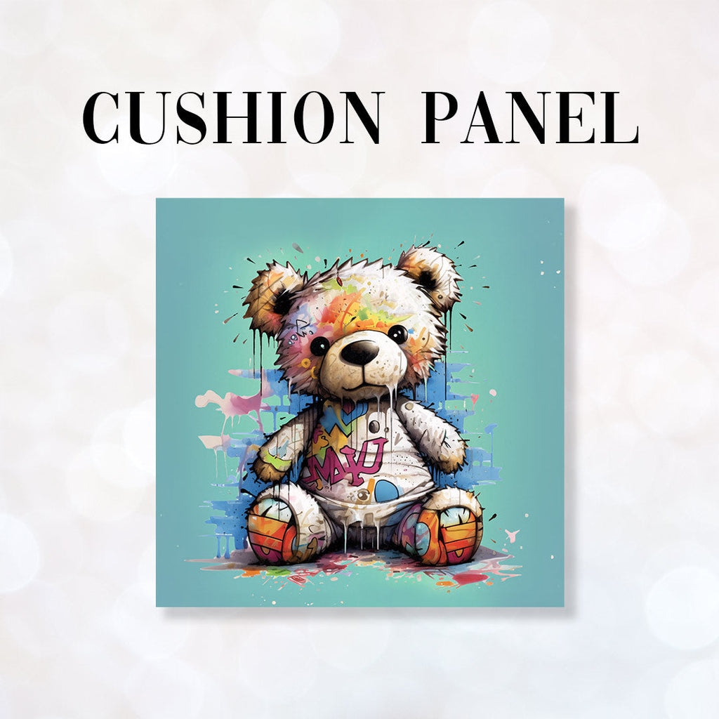 CUSHION Fabric Panel Max Grafitti Teddy