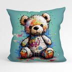 CUSHION Fabric Panel Max Grafitti Teddy