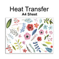 Meadow Flowers A4 Mix Iron on fabric heat transfer DTF-46
