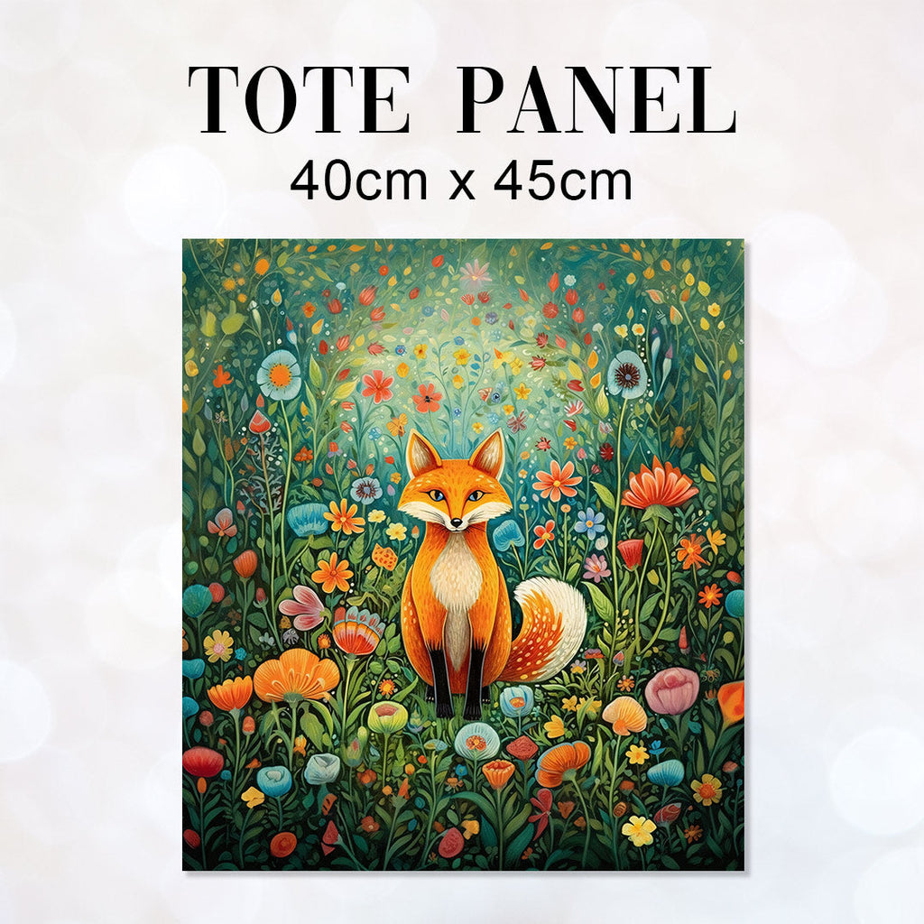TOTE Meadow Fox Fabric Bag Panel