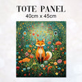 TOTE Meadow Fox Fabric Bag Panel