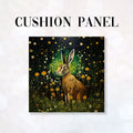 CUSHION Fabric Panel Meadow Hare