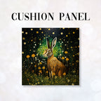 CUSHION Fabric Panel Meadow Hare