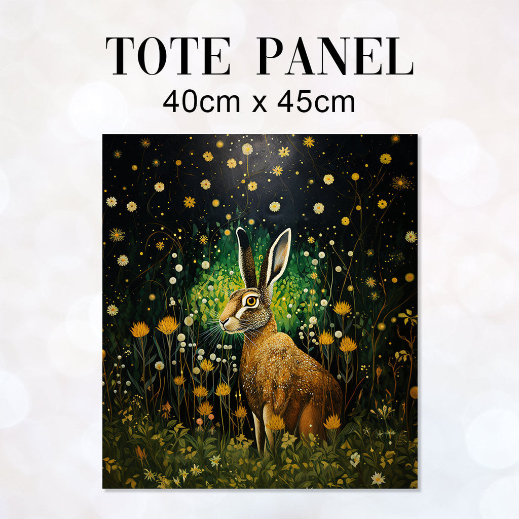TOTE Meadow Hare Fabric Bag Panel