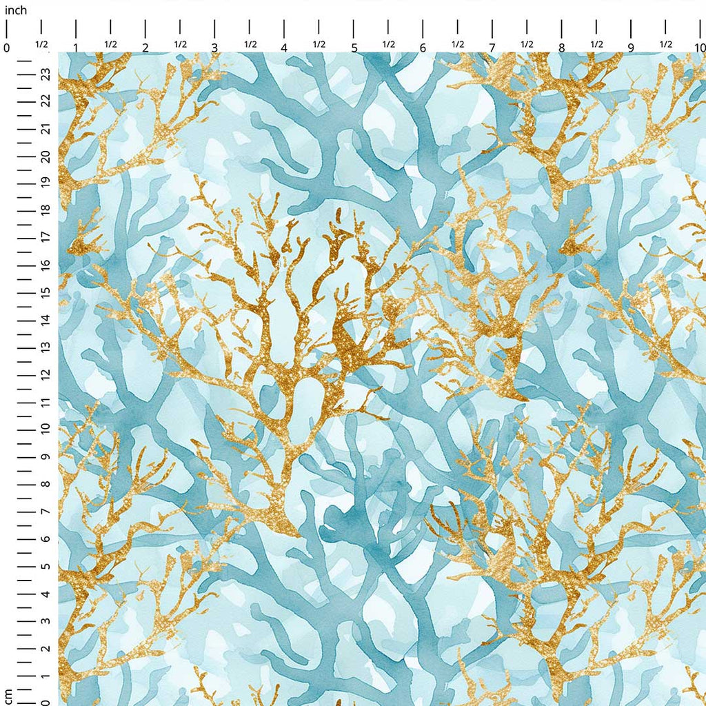 Mermaid Cove Coral Reef Fabric
