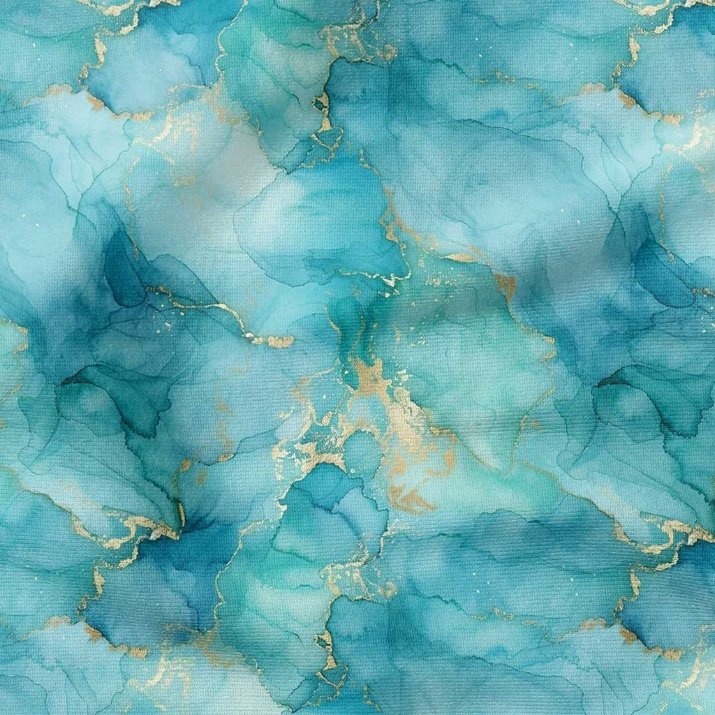 Mermaid Cove Ink Abstract Fabric