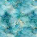 Mermaid Cove Ink Abstract Fabric