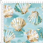 Mermaid Cove Shells Fabric