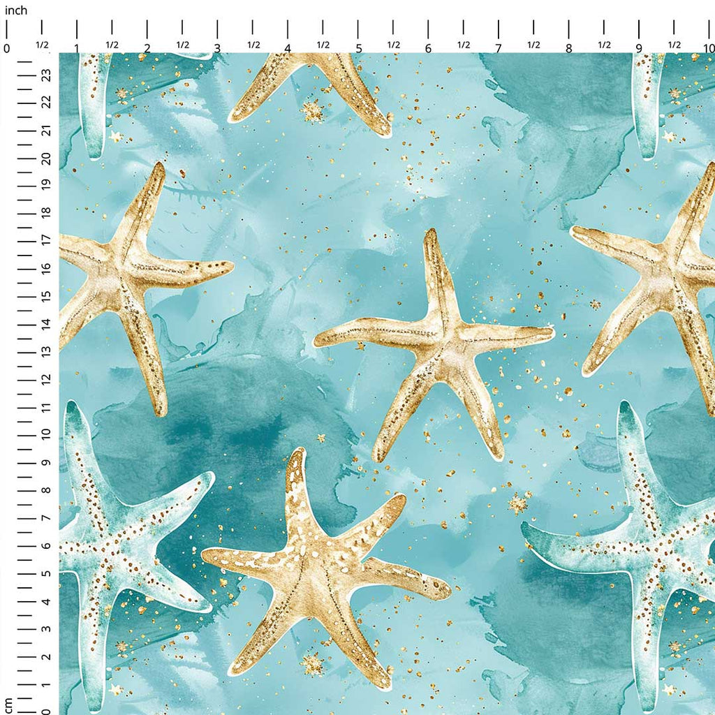 Mermaid Cove Starfish Fabric