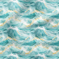 Mermaid Cove Waves Fabric